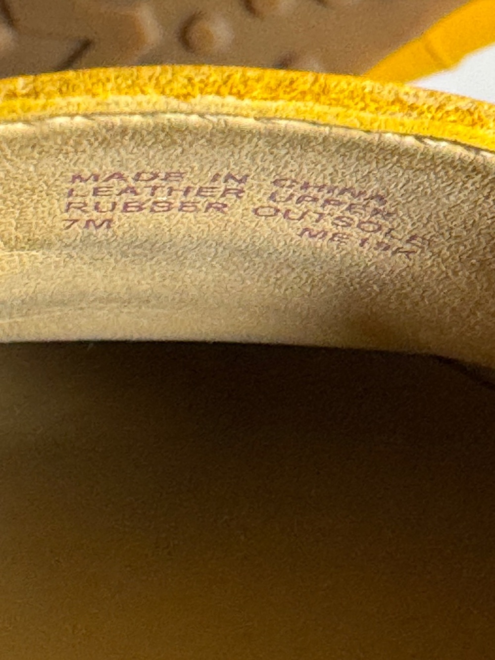 Michaels Kors Grier Yellow Leather Loafers Size 7 - Picture 4 of 4